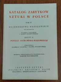 "Katalog  zabytków sztuki w Polsce tom X, woj. warszawskie"