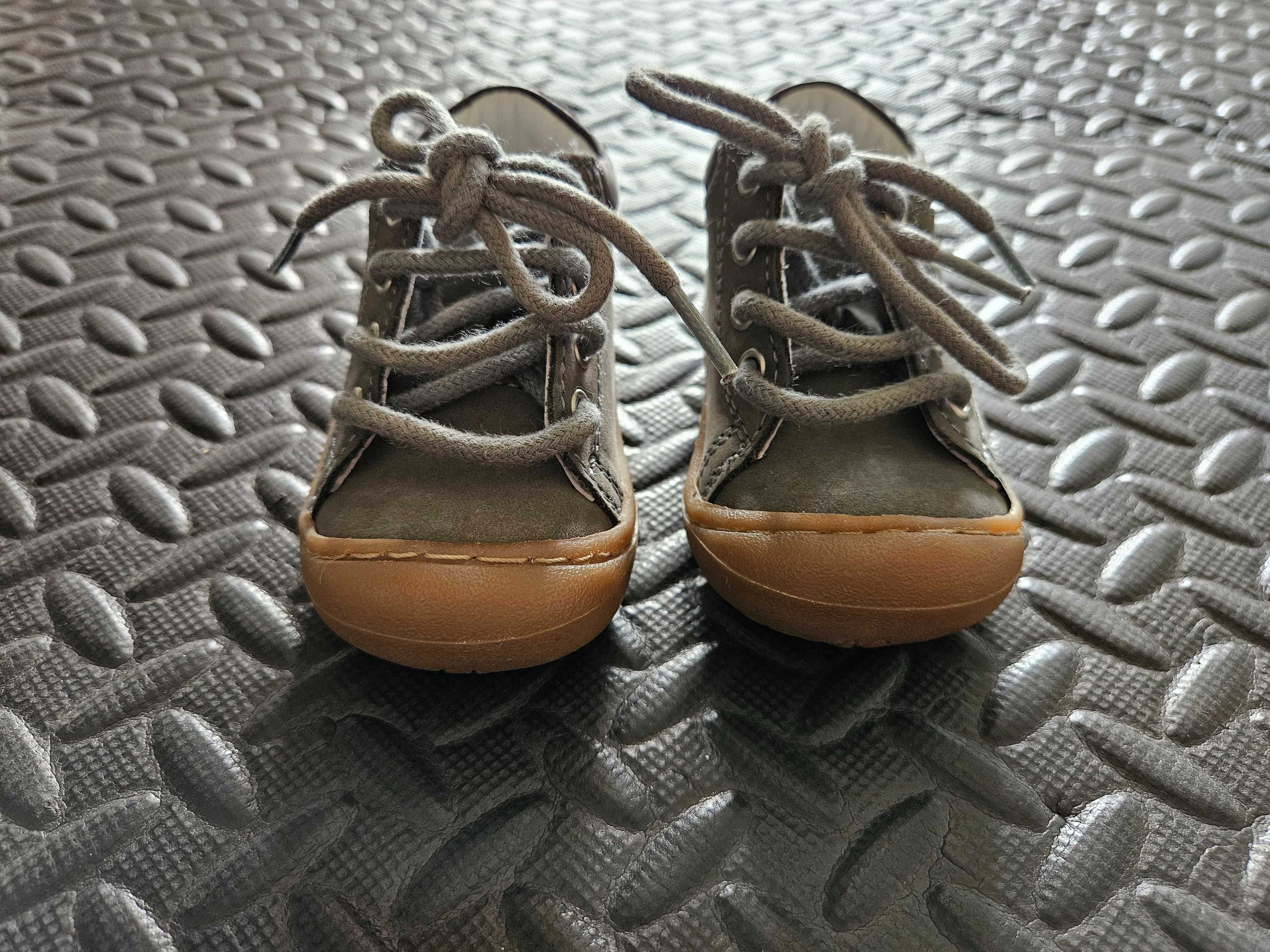Botas em pele para bebé, tamanho 18, Vertbaudet