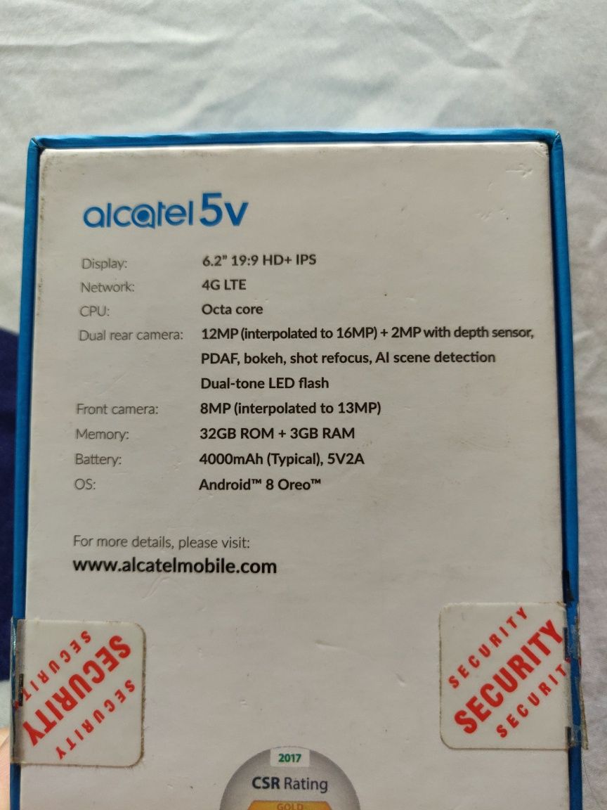 Telemóvel Alcatel 5V novo
