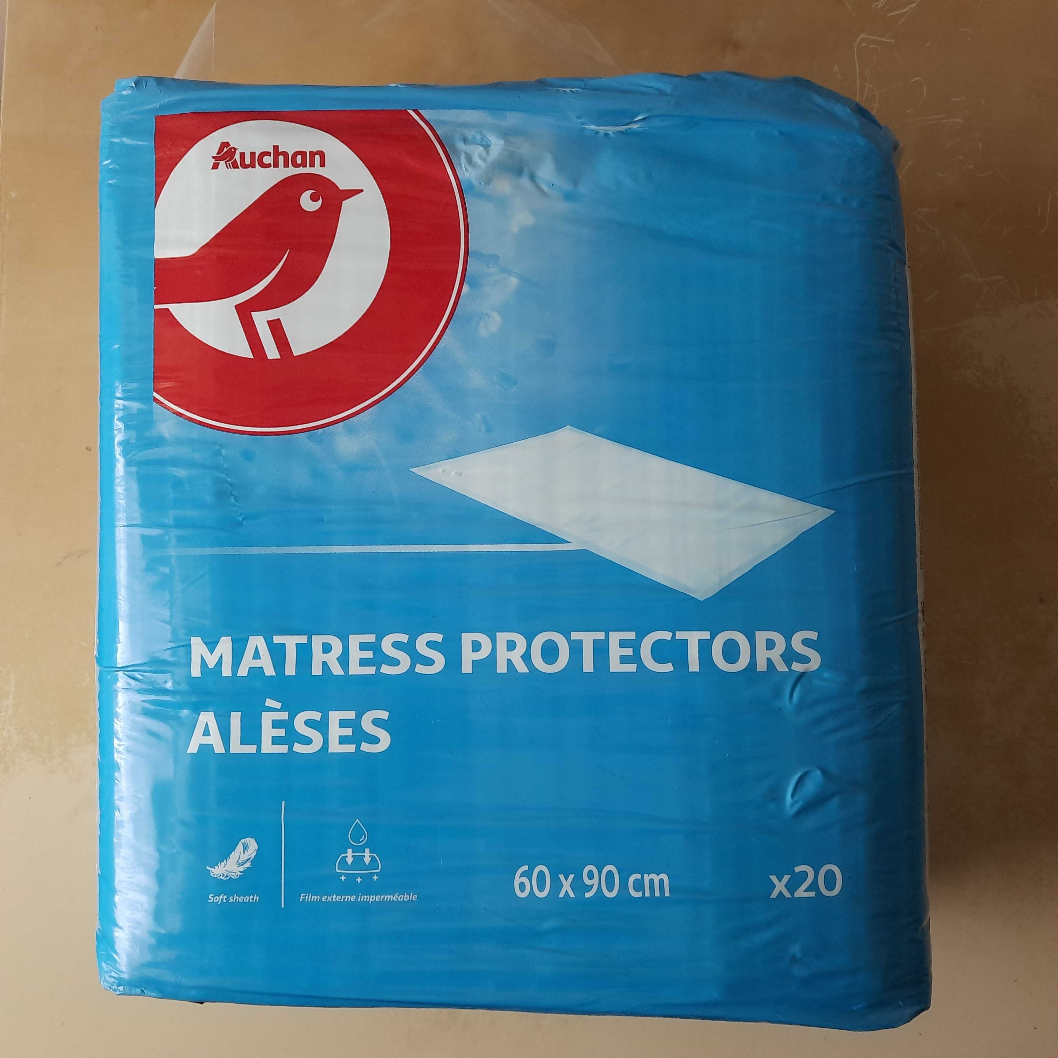 Resguardos de cama 60 X 90 cm Embalagem selada de 20 unidades