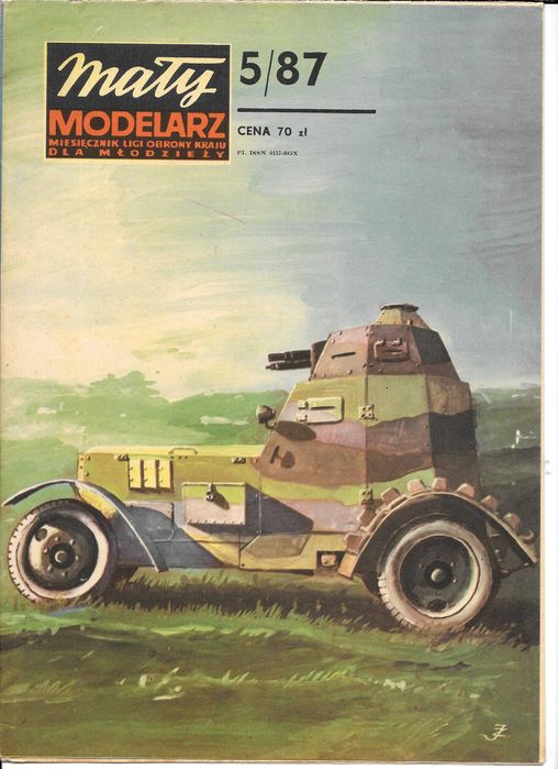 Mały Modelarz 5 1987 samochody pancerne 1:25