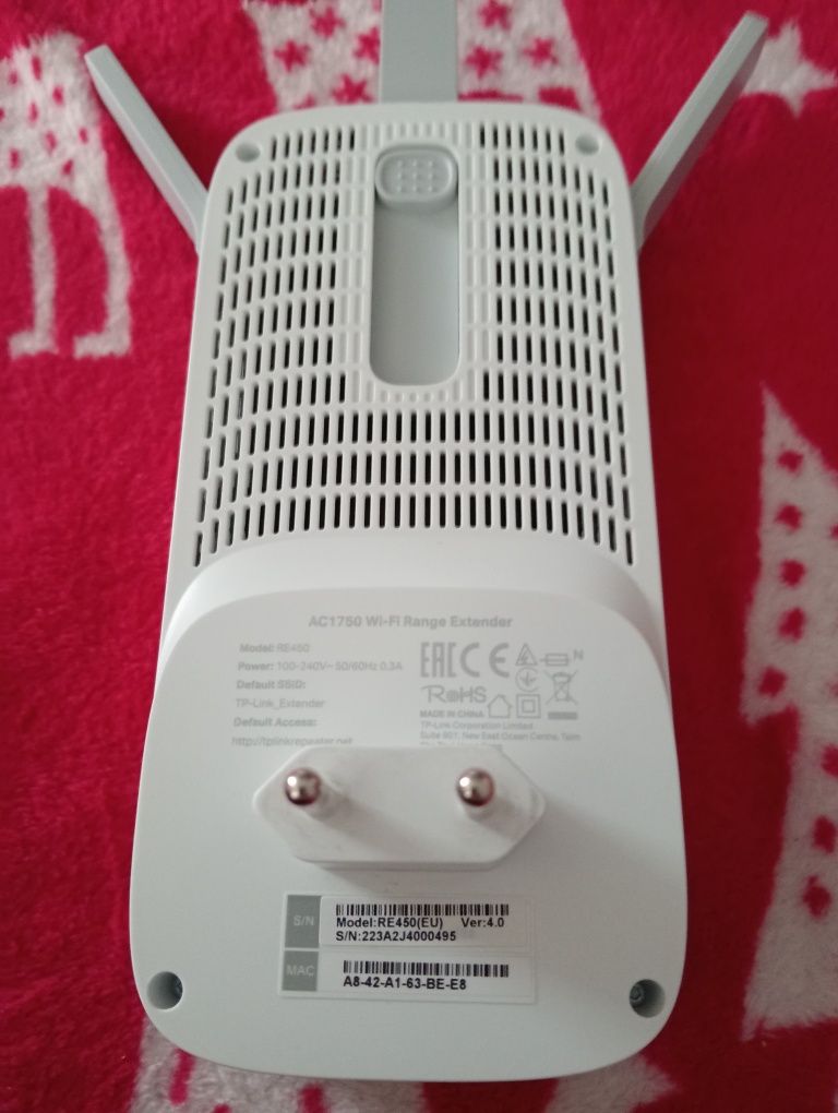 Wzmacniacz sieci TP-LINK RE450 2.4 / 5 GHz, Wi-Fi 5 (802.11 b/g/n/ac)