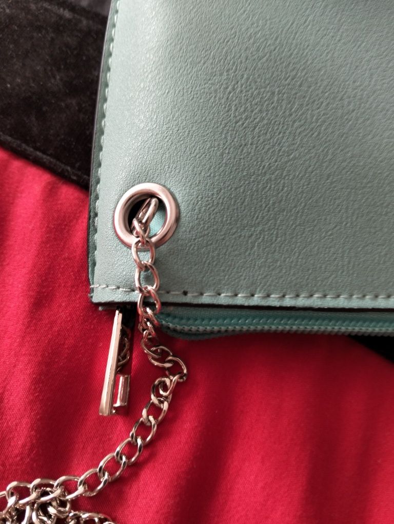 Bolsa de ombro verde marinho