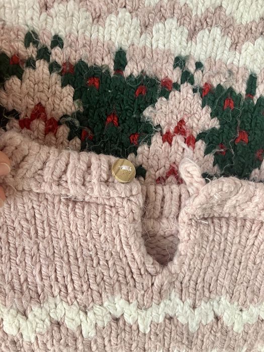 Gruby sweter świąteczny Zara, rozmiar 98 cm