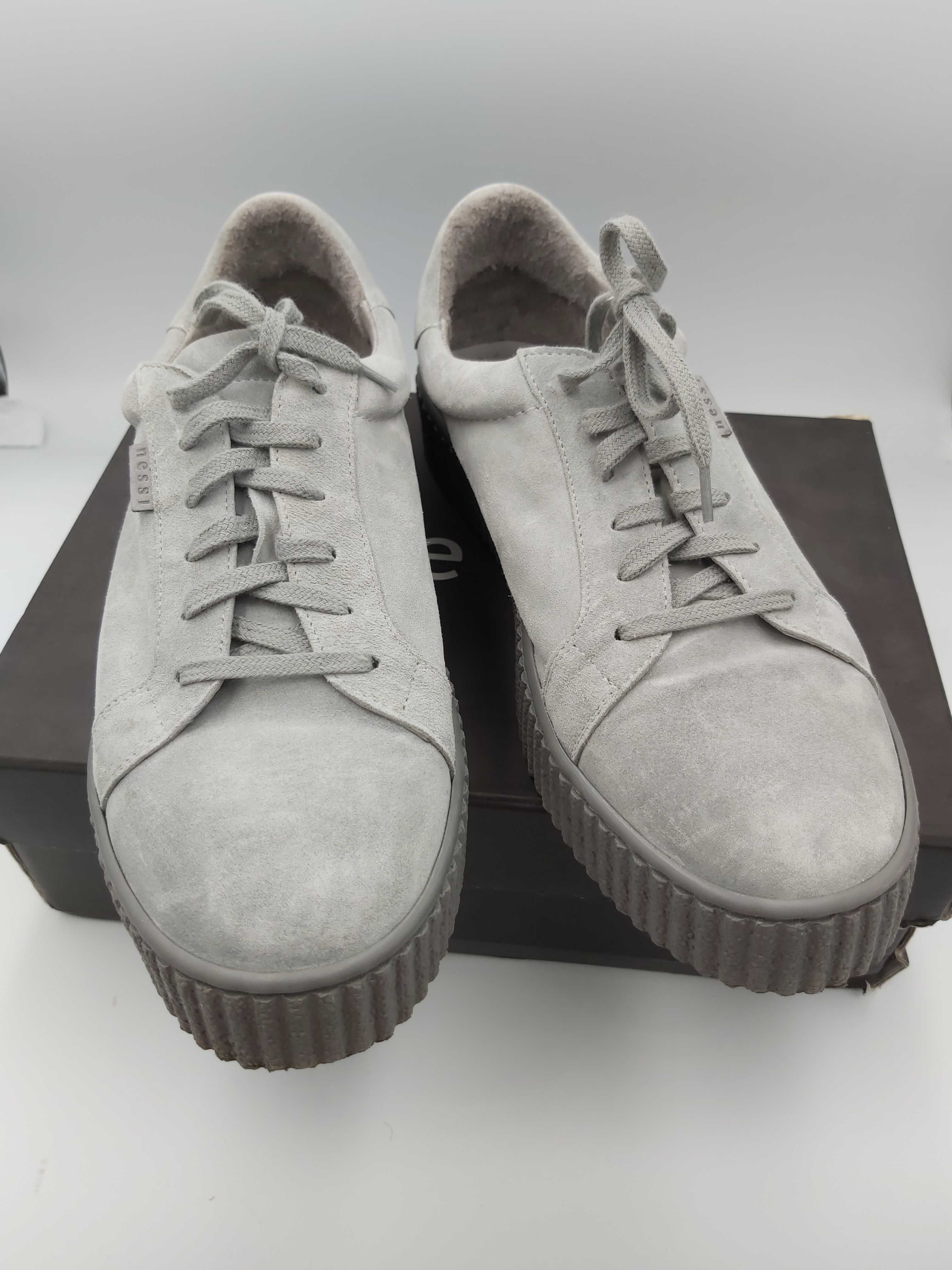 SP Buty sneakersy zamszowe szare NESSI trampki rozmiar 40
