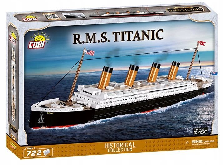 Конструктор COBI-1929 Титанік, 722 деталей RMS Titanic 1:450