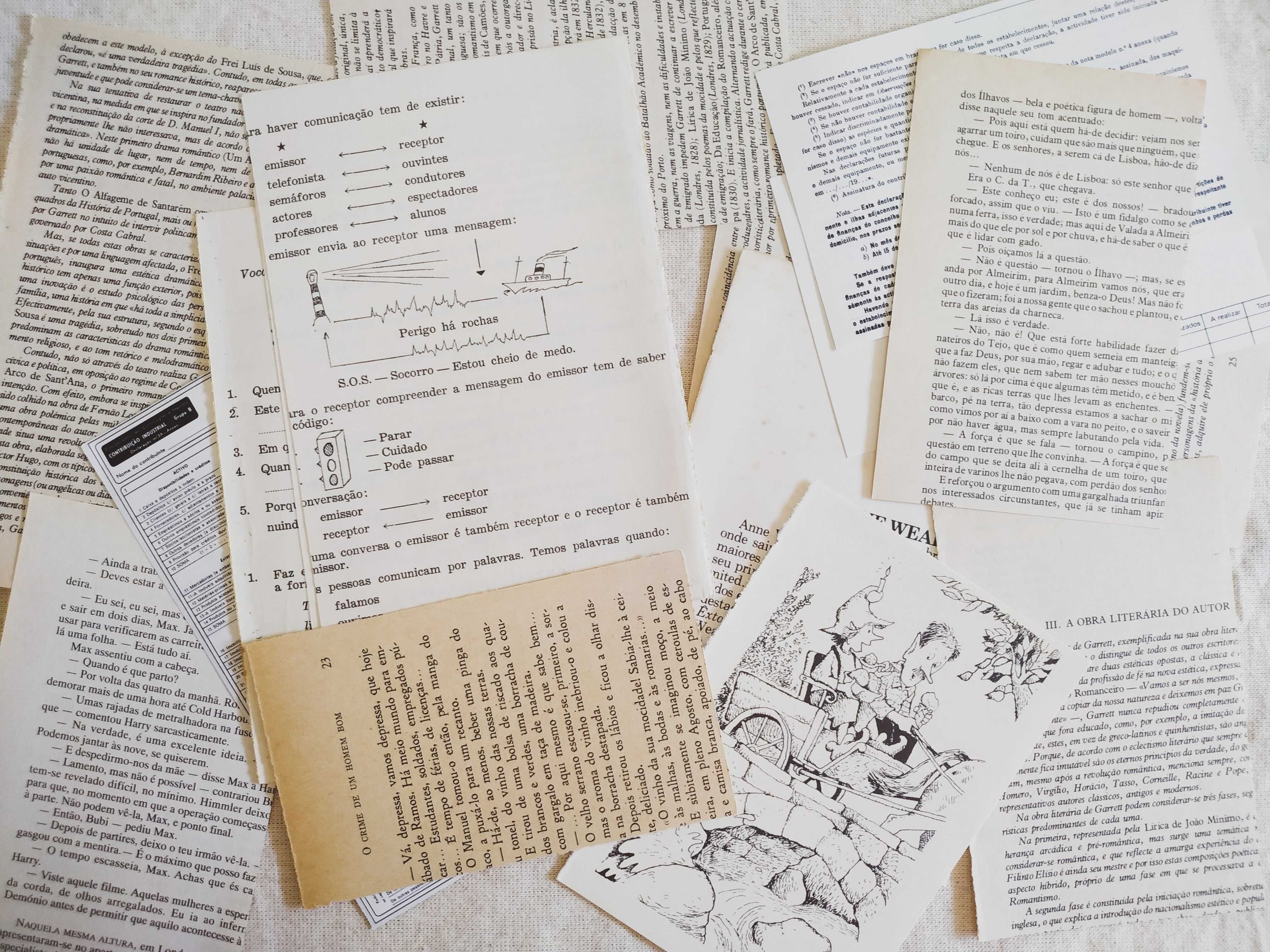 Pack Papel de Livros Vintage: Journaling, Junk Journal, Scrapbooking