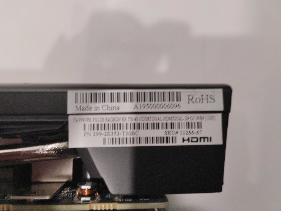 Placa Gráfica Sapphire Pulse Radeon RX 570 4G G5 HDMI DP