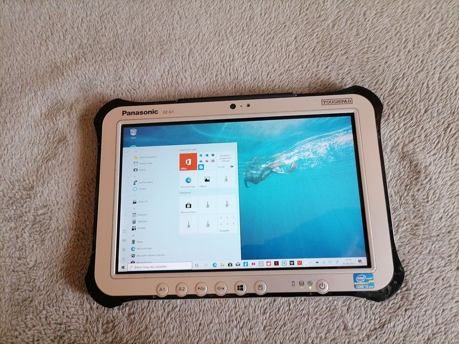 Pancerny Tablet Panasonic USB LAN Fz G1 windows 10 i5 4GB 128GB SSD wi