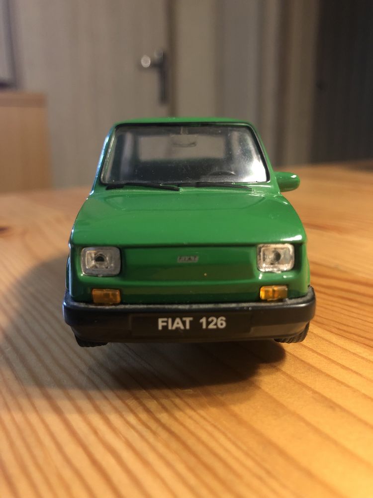 Metalowa miniatura fiat 126p