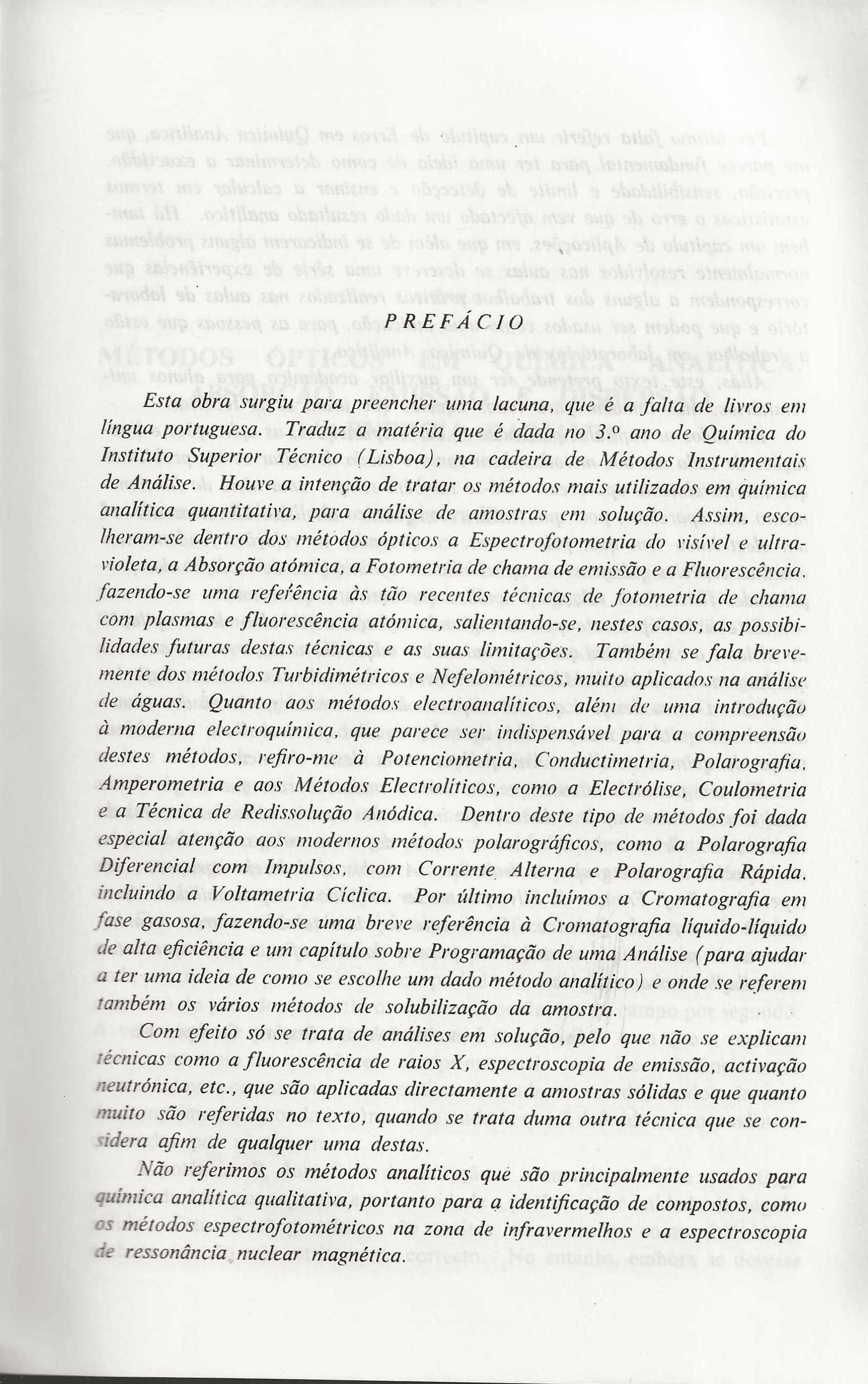 Métodos Instrumentais Para Análise de Soluções