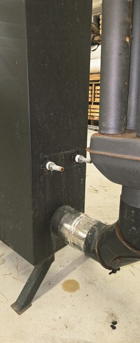 Piec rakietowy koza piec na drewno z płaszczem wodnym