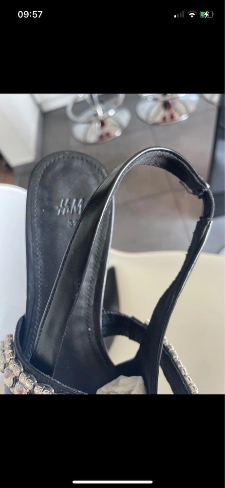 Baletki nowe H&M cyrkonie odkryta pięta