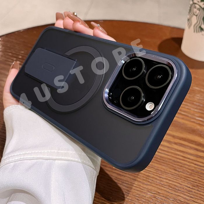 Чехол Stand Magsafe на iPhone 16 Pro Max матовий чохол з підставкою