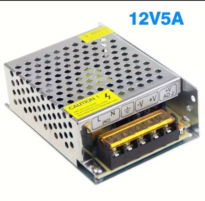 Імпульсний блок живлення 12В 5А (60 Вт) із пасивним охолодженням