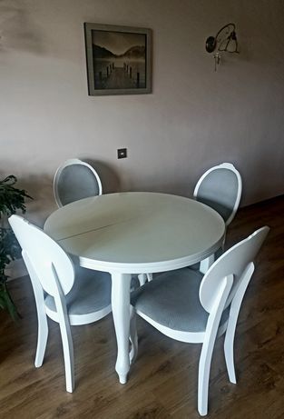 Stolik z krzesłami rozkładany 100 cm