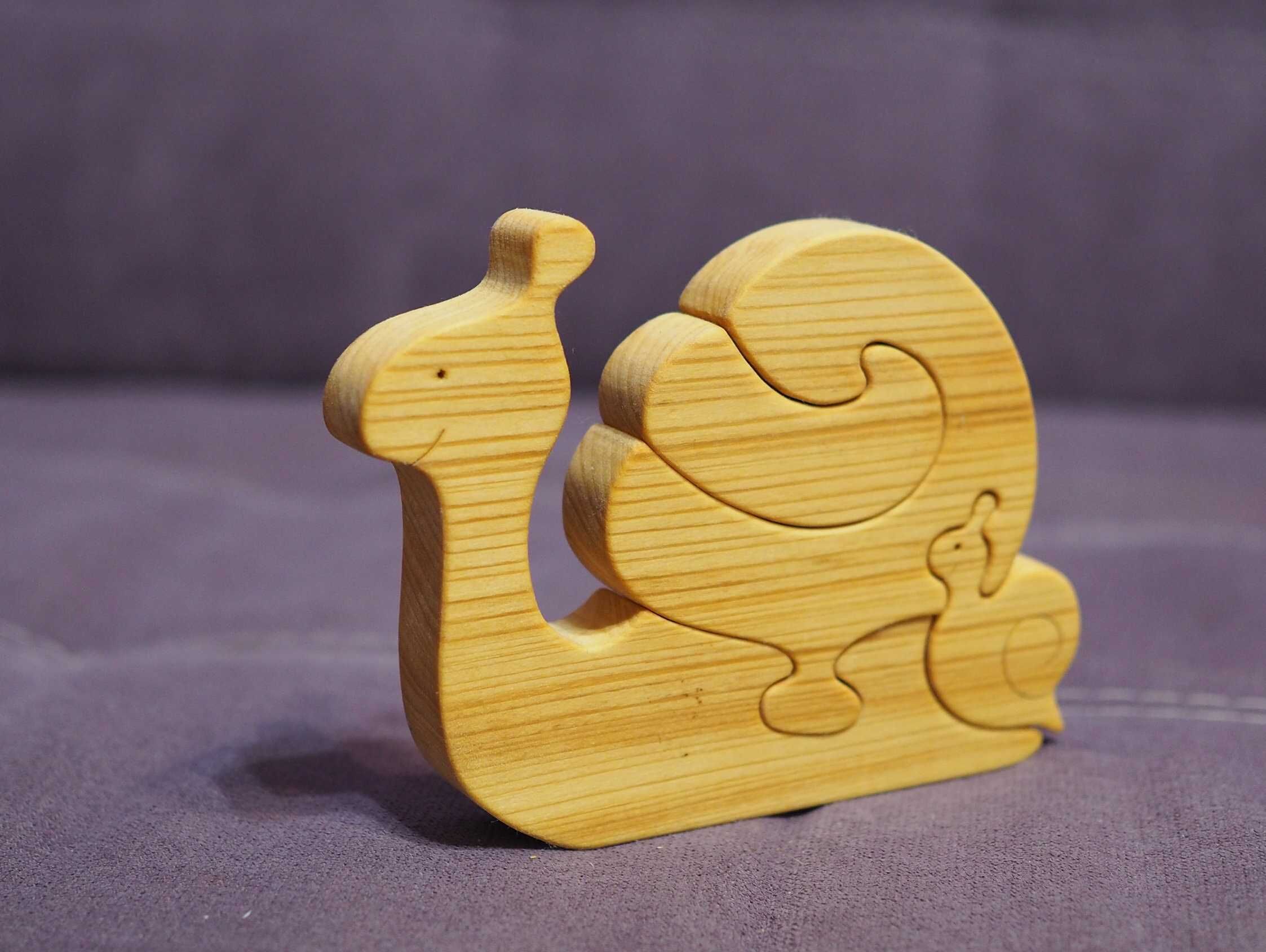 Улитка пазл для детей игрушка деревянная развивающая логическая