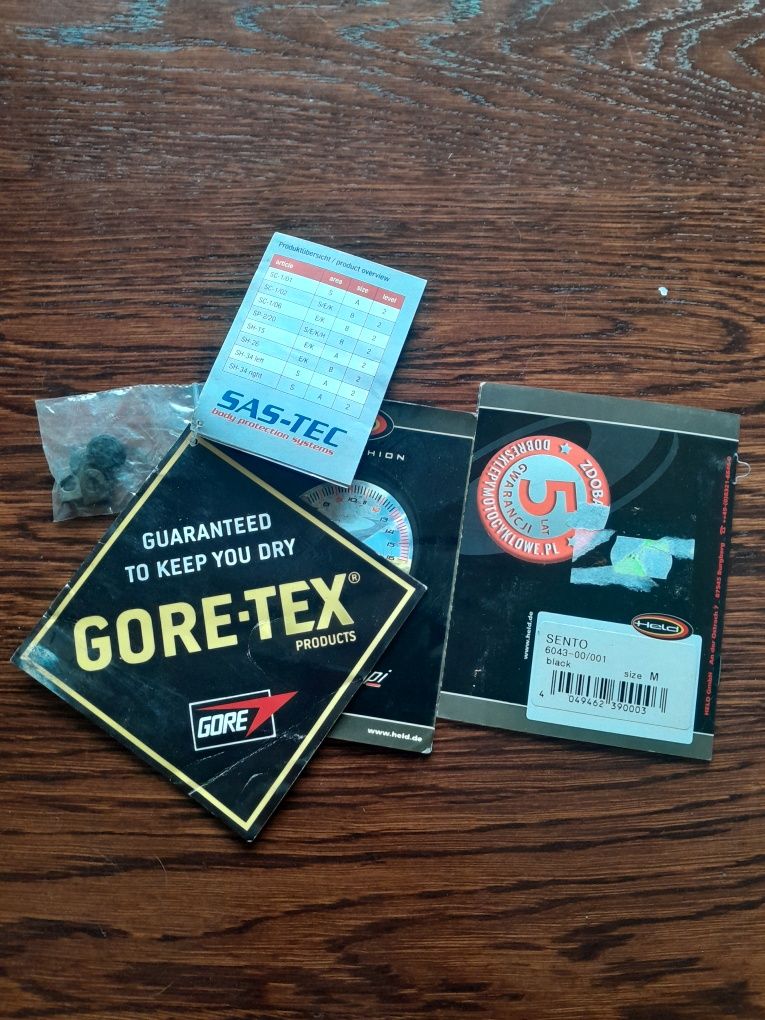 Kurtka spodnie motocyklowe held gore tex M L