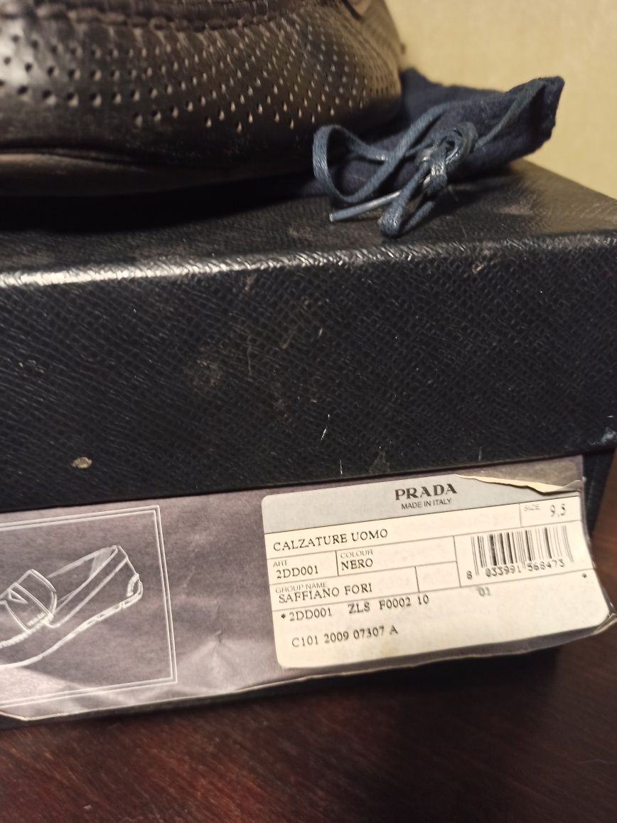 Туфли мокасины Prada