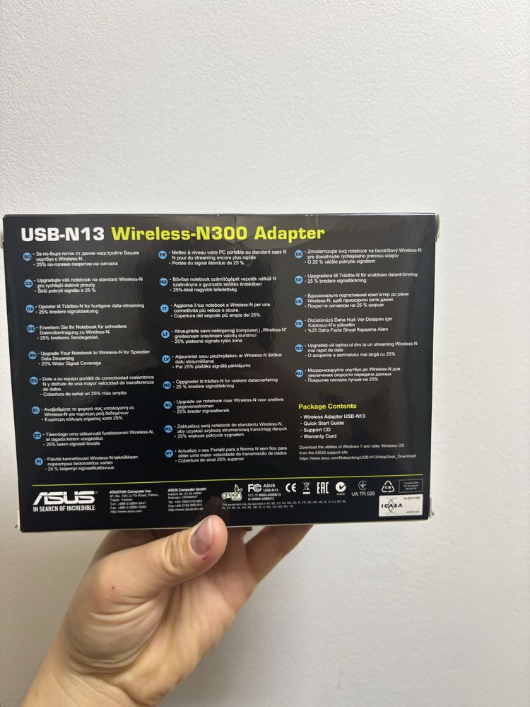 USB Adapter Wireless N300 wifi router