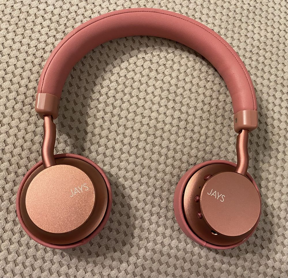 Nauszne słuchawki bezprzewodowe Jays a-Seven różowe