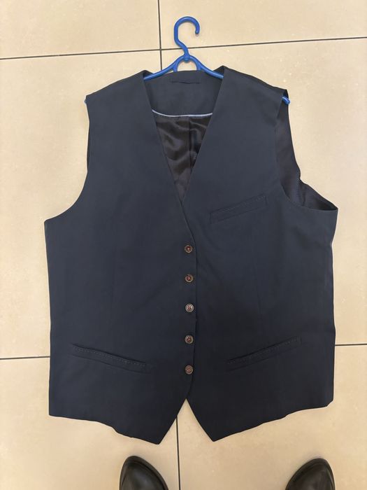 Granatowa kamizelka garniturowa ted baker uniwersalna