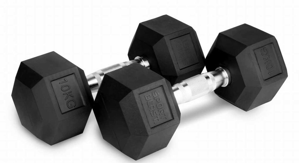 Zestaw Hantli HEX 1-10kg z stojakiem