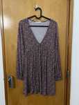 Vestido midi manga comprida