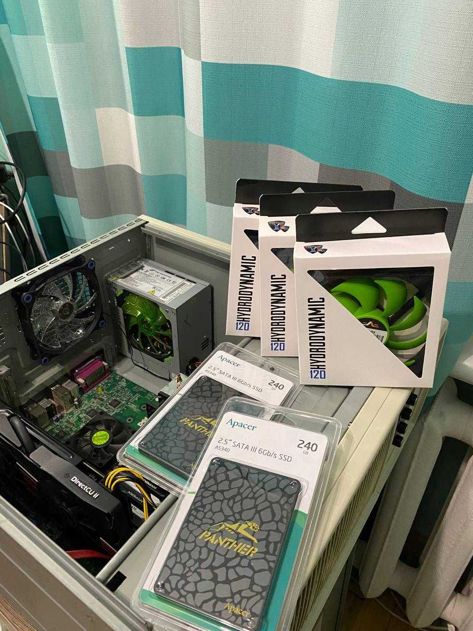 Комп 6ядер 12 потоків 3,33ГГц, 36Гб DDR3,SSD + NVME + HDD, GTX 960Ti