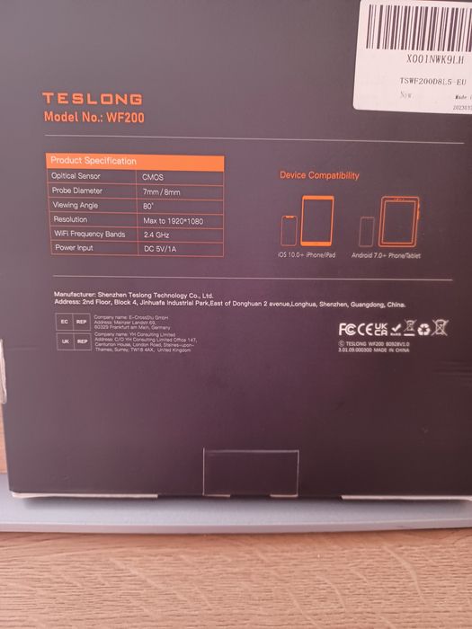 Kamera inspekcyjna HD2MP z matrycą CMOS / model WF 200.