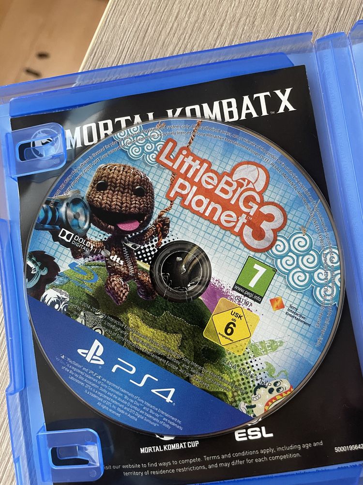 Gry na ps4 kup MK + prznt LBP3