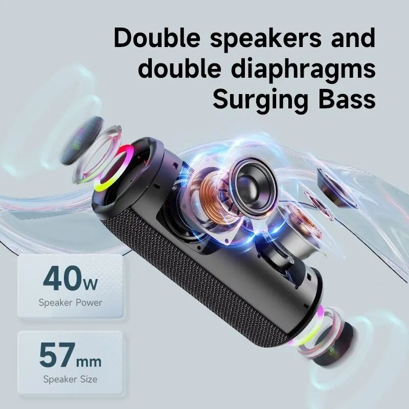Стерео пара  колонок Zeаlot S49Pro, бездротова, TWS, mp3-плеер