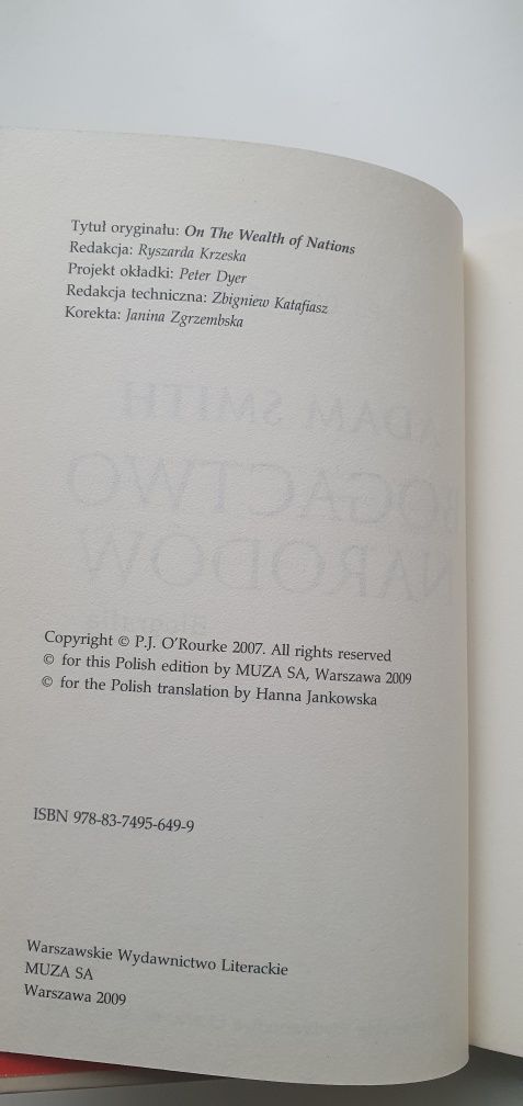 Unikat! Bogactwo narodów – P.J. O’Rourke (Adam Smith) Balcerowicz