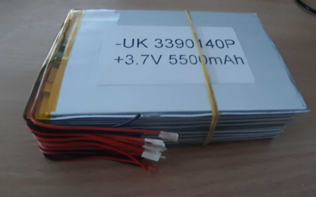 Акумулятор Li-ion 3.7v 5500mAh. UK3390140P 143х98х3.3 / 130х88х3.3