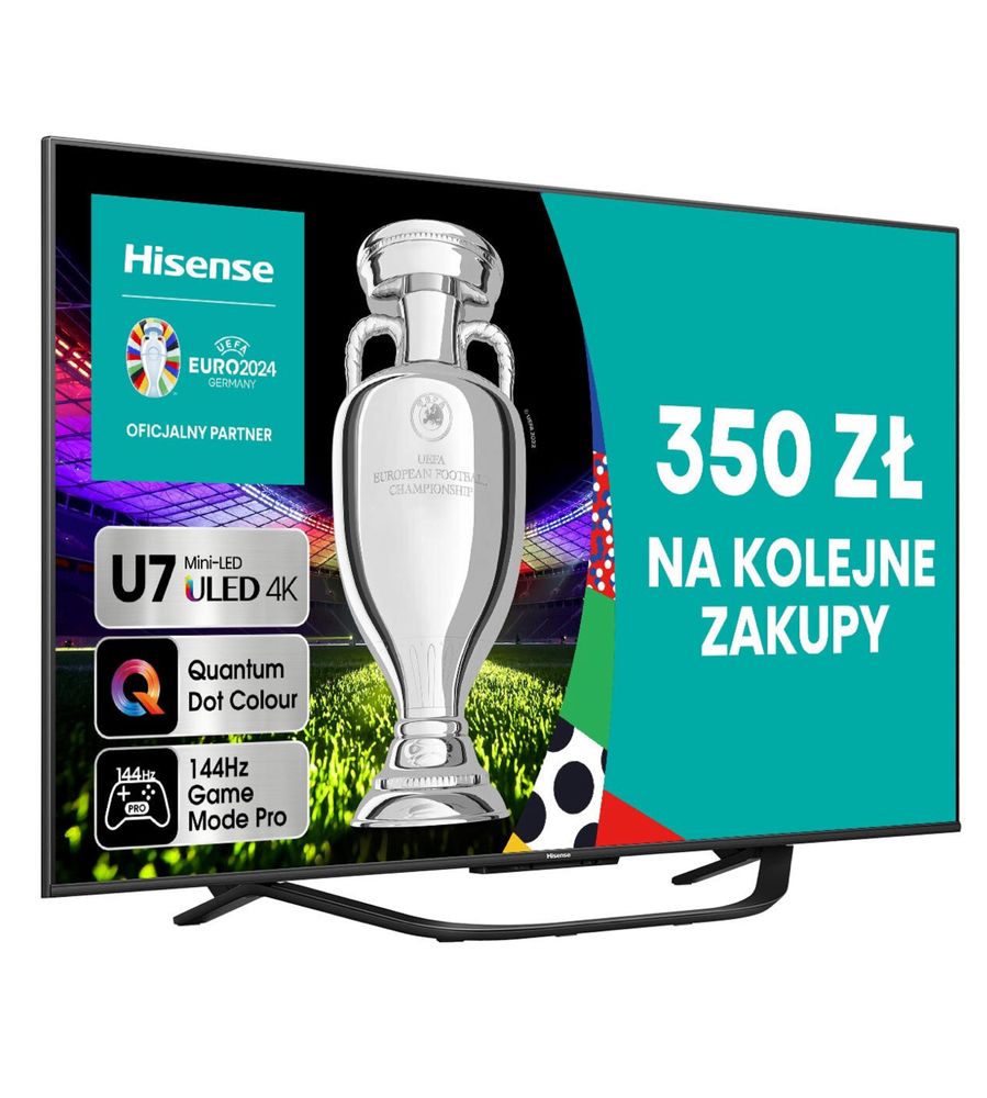Nowy telewizor Hisense 55U7KQ 55 Cali mini led 4K 144 Hz!