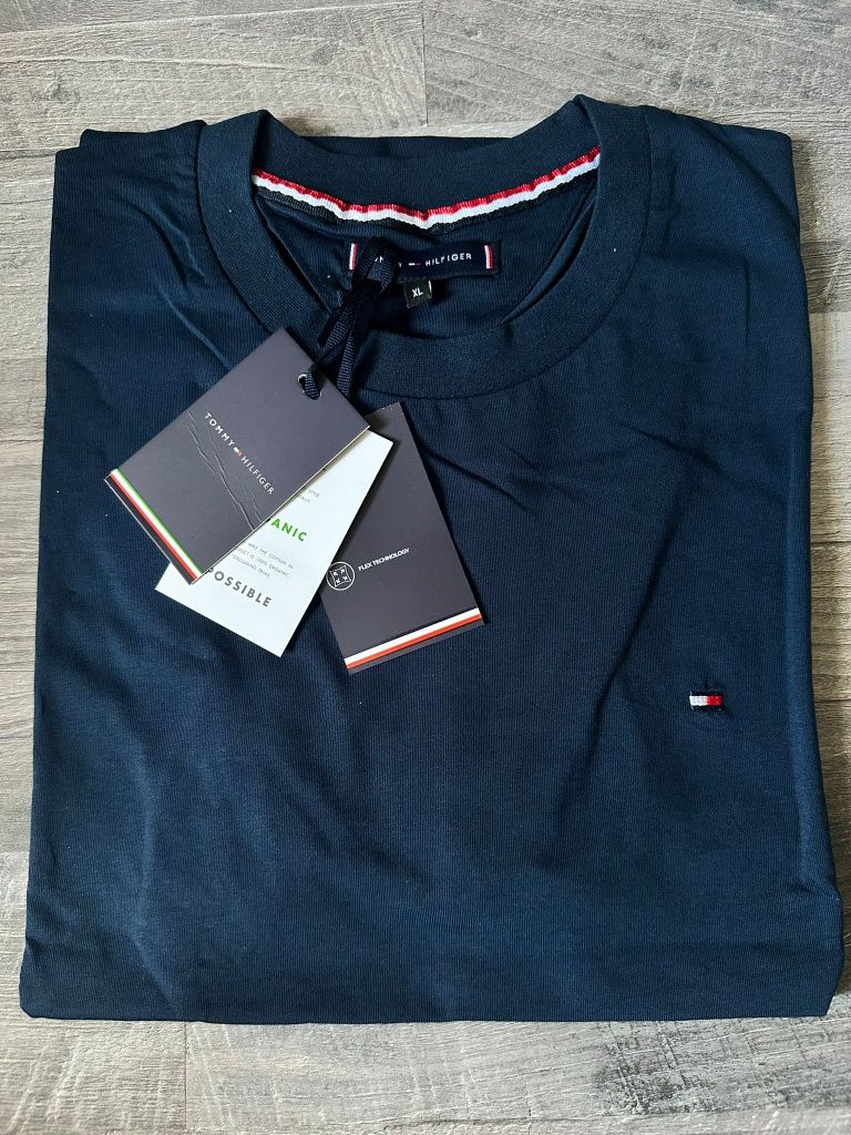 Koszulka męska Tommy Hilfiger granatowa małe logo M L XL XXL