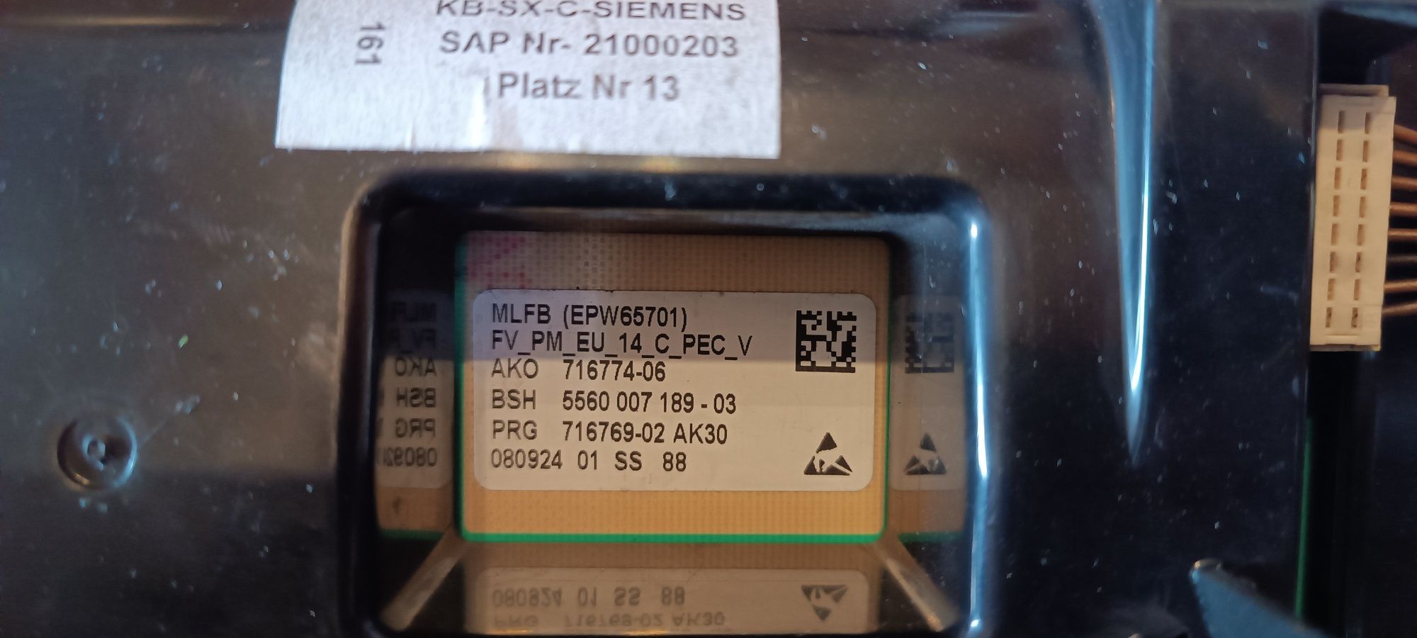 Moduł programator pralki Siemens