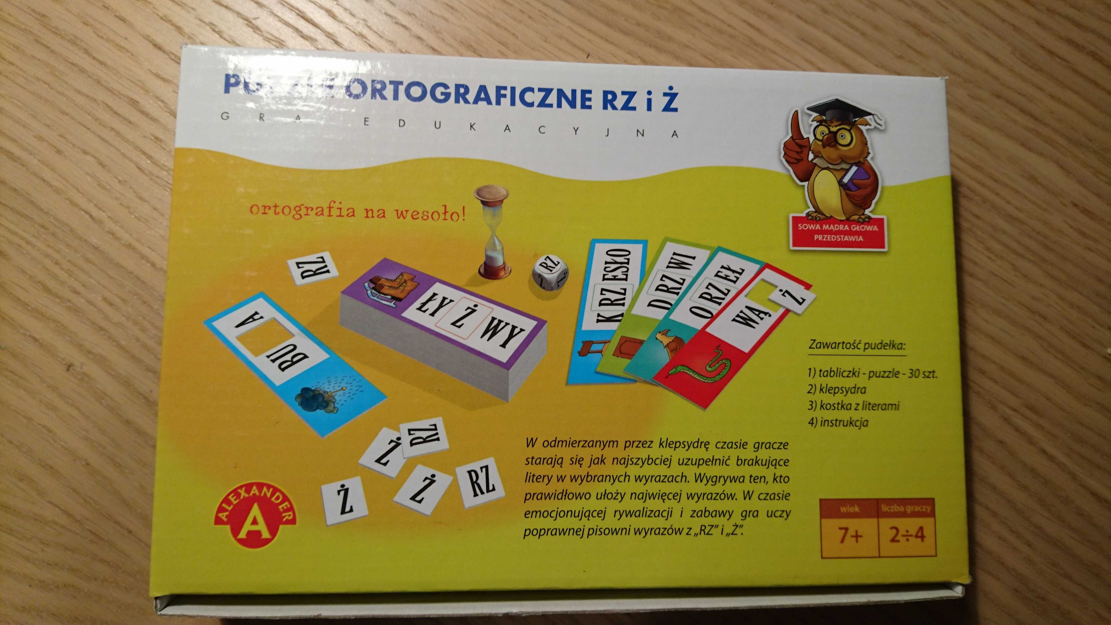 Puzzle ortograficzne RZ i Ż- gra edukacyjna Alexsander