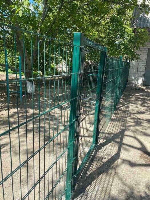 Металева огорожа паркан,3D сітка, монтаж під ключ,ворота від виробника