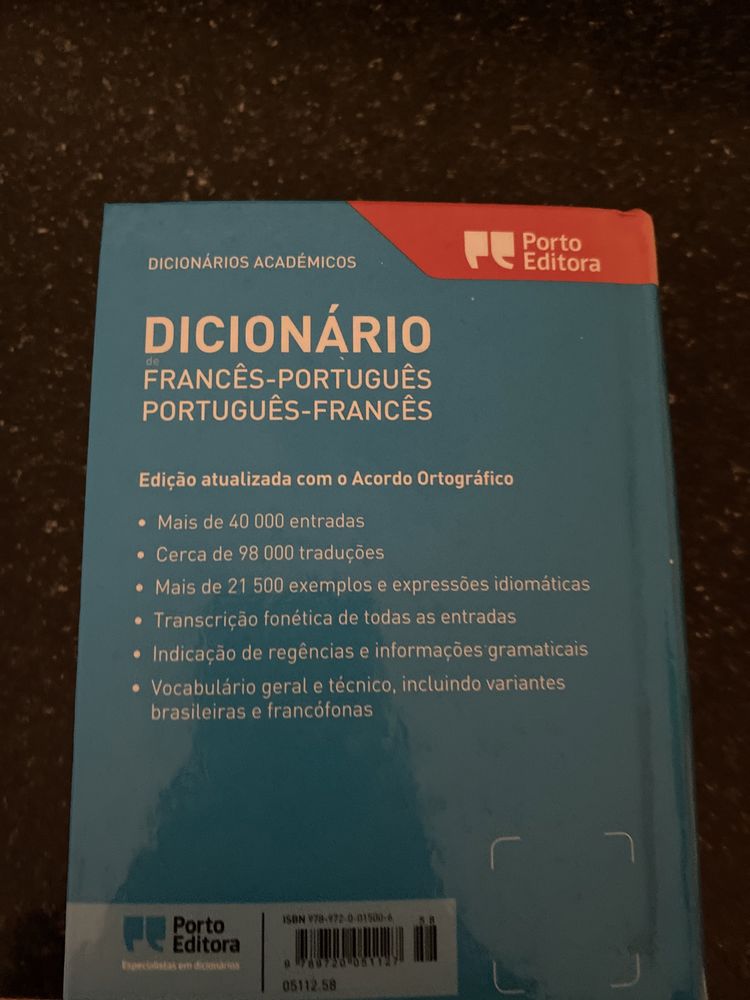 Dicionarios de ingles- Portugues e de francês-Portugues