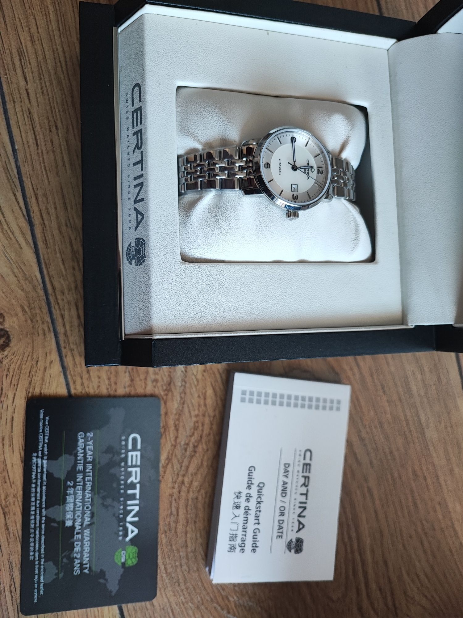 Nowy oryginalny zegarek damski certina DS Lady Caimano Automatic