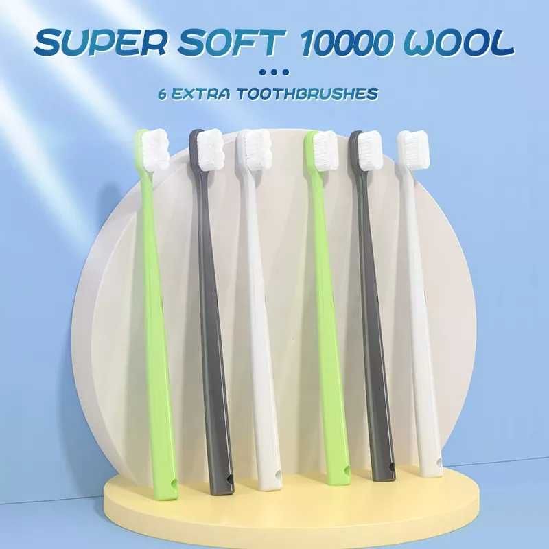 НОВАЯ Очень Мягкая Зубная щётка 10000 ворсинок с защитой от кровотечен