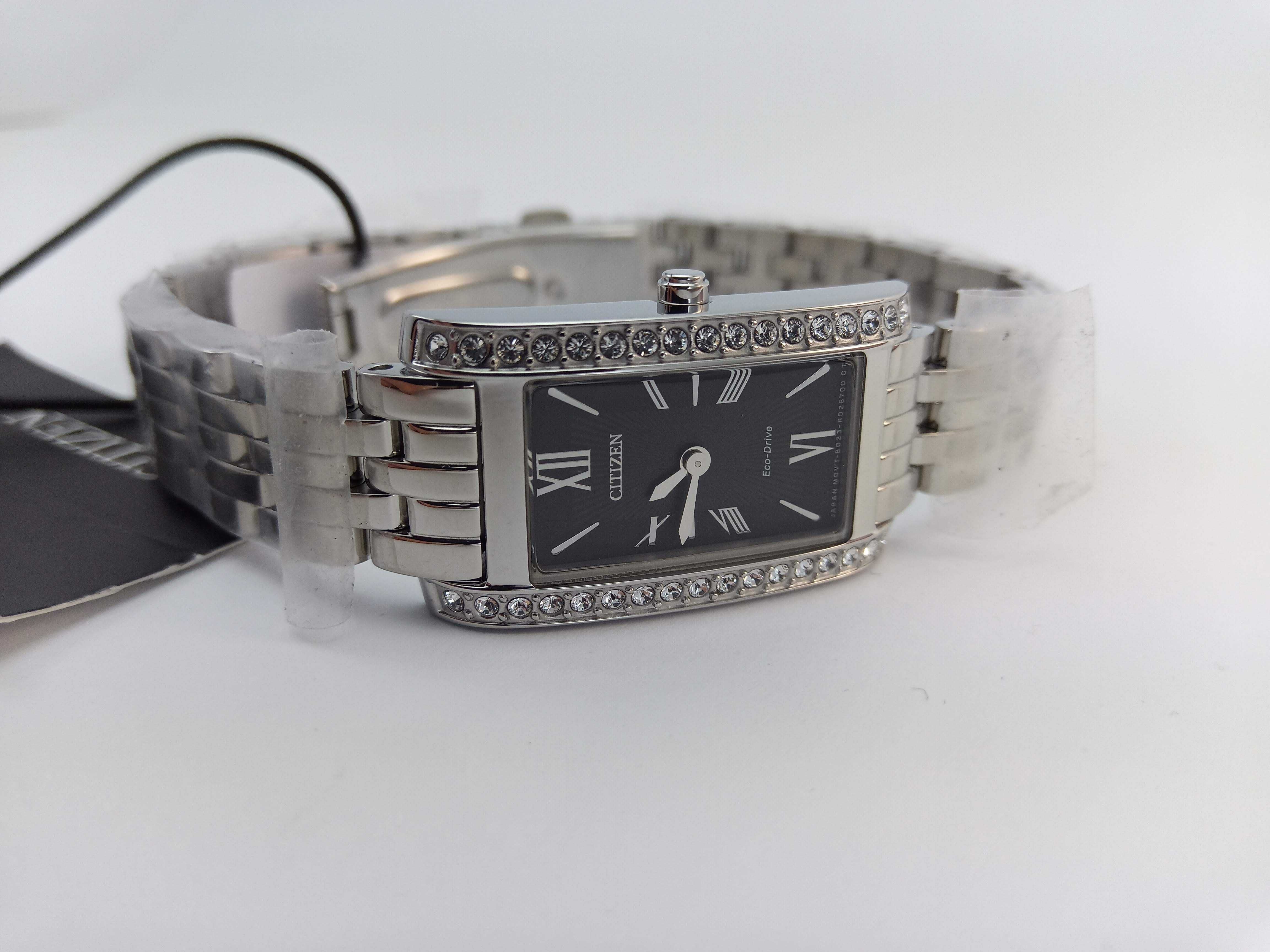 Женские японские часы с камнями Swarovski Citizen Eco-Drive EX1470-51E
