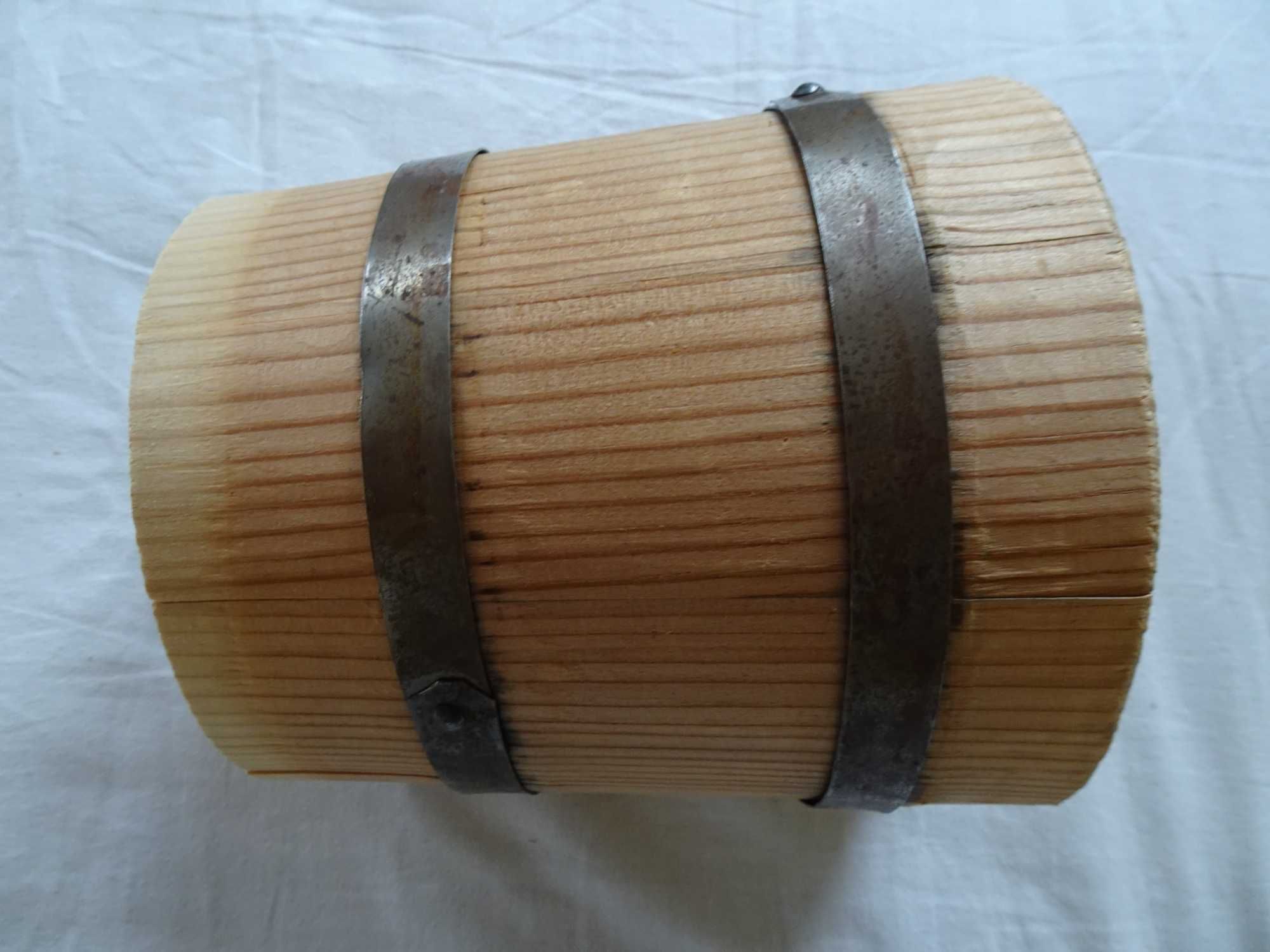 Stara maselnica masielnica maśniczka drewniana ubijaczka do masła