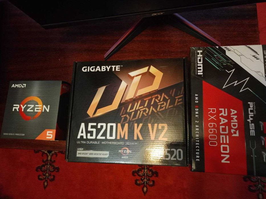 Ігровий ПК (Ryzen 5 5500 | RX 6600 | 16GB) + Монітор Acer 24" IPS 75Hz