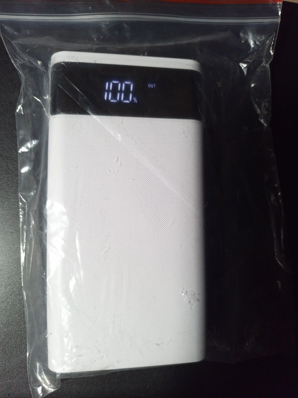Power Bank Павербанк Display 2USB + Type-C Фонарь