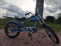 Rower chopper niebieski