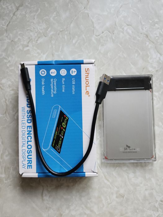 SSD SK Hynix SC300B SATA 512GB MLC 100% здоров'я з кишенею USB3.0