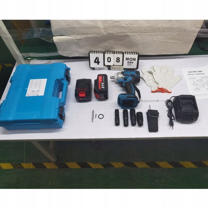 Klucz Udarowy Do Makita 21v 520nm Elektryczny 6000mah+2*aku