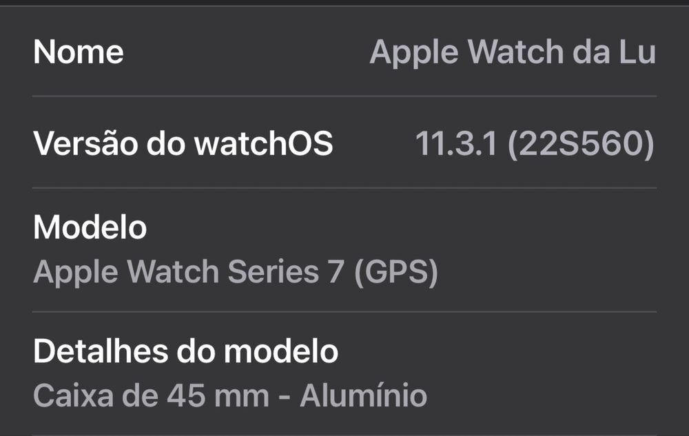 Watch 7 GPS/Alluminio 45mm; como Novo